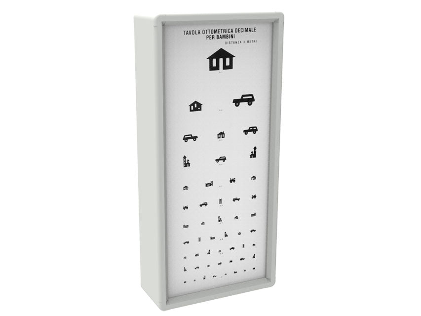 Ottotipo luminoso pediatrico - 3 metri