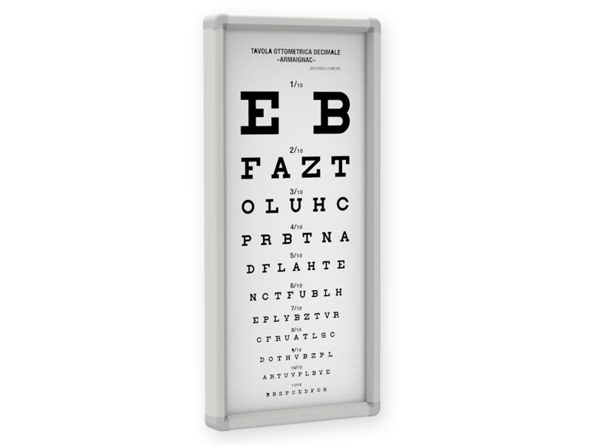 Non-illuminated armagnac eye chart - 5 meters