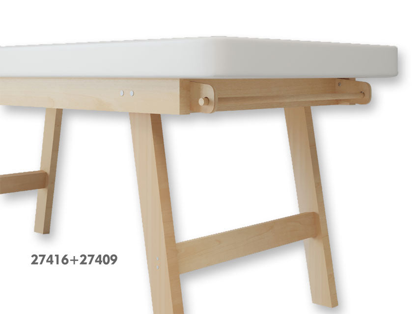 Lettino Medicale in legno massello - beige