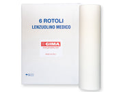 Lenzuolino medico 2 Veli  80m x 59 cm pref. 190 cm - conf. 6 rotoli