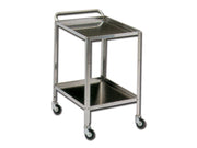 Carrello in acciaio Medicazione a 2 ripiani grande Dim.: 90x60xh 85 cm.