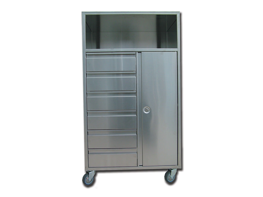 Carrello Anestesia in acciaio inox - Produzione italiana