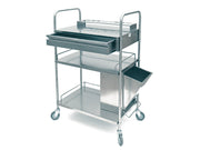 Carrello in inox Rex medicazione - 3 ripiani