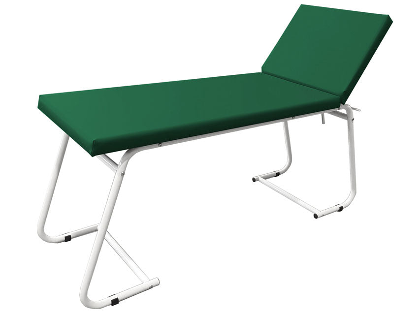 Lettino visita medica verde