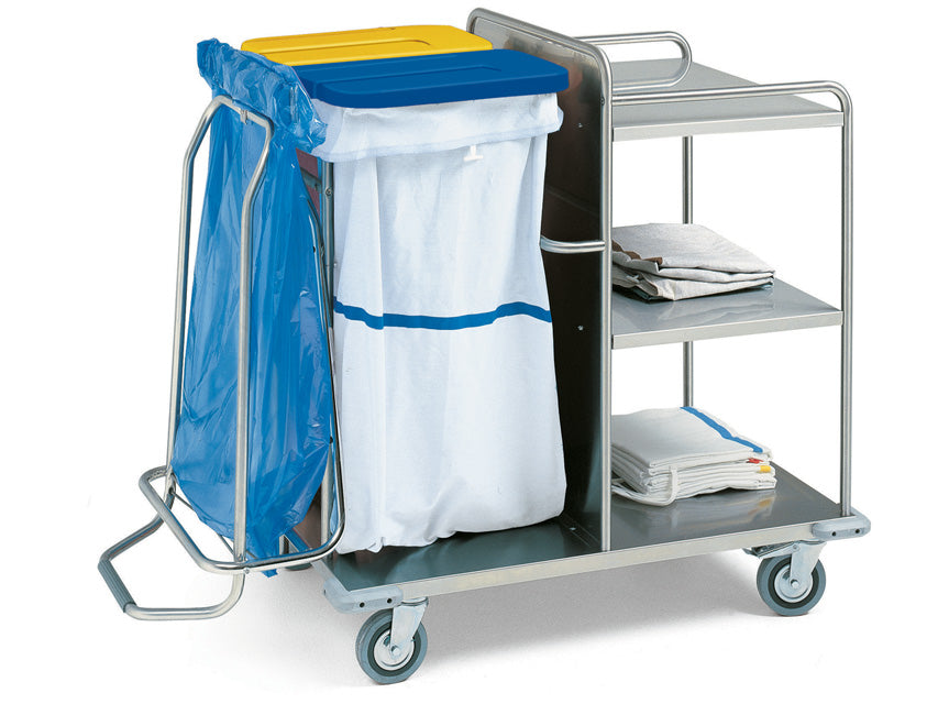 Carrello lavanderia - acciaio inox