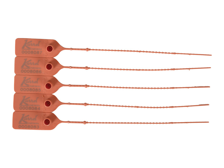 Single-use numbered trolley seals pack of 100 pcs