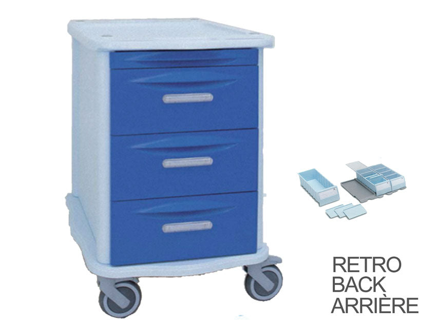 Carrello farmacia double