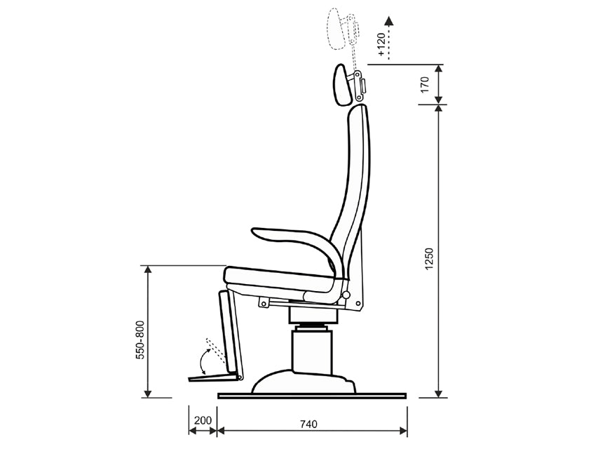 Nuova Poltrona ORL elettrica OtoP/V azzurro Parigi