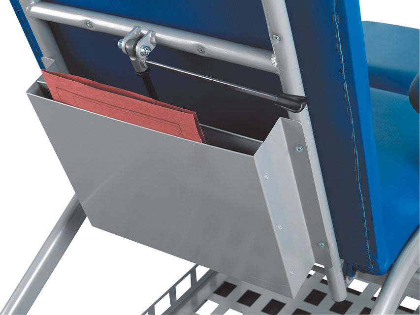 Blauer Blutentnahmesessel mit Rollen