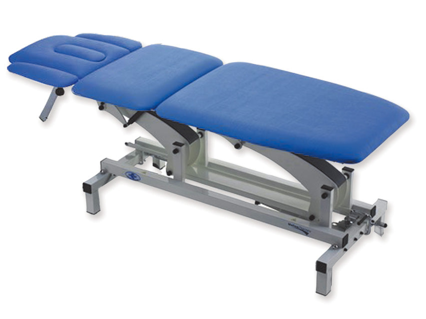 Lettino ther trendelenburg con braccioli - elettrico - blu - 1 pz.