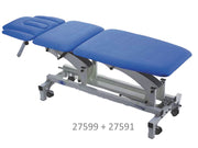 Lettino ther trendelenburg con braccioli - elettrico - blu - 1 pz.