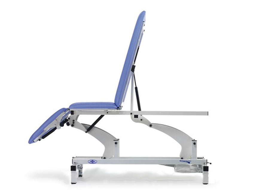 Lettino ther trendelenburg con braccioli - elettrico - blu - 1 pz.