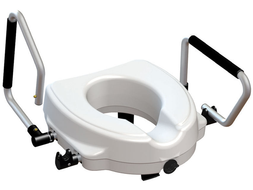 Rialzo wc con braccioli reclinabili - 12,5 cm