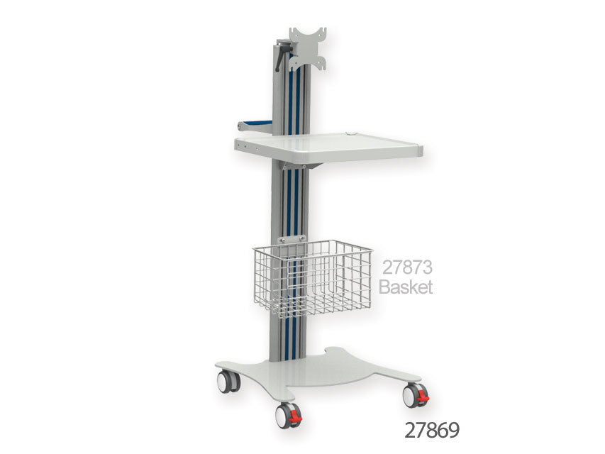Carrello Medicale - con ripiano e supporto monitor