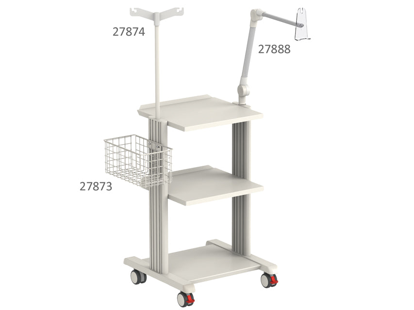 Smart-Wagen - 2 Ablagen 40x36 cm + Basis