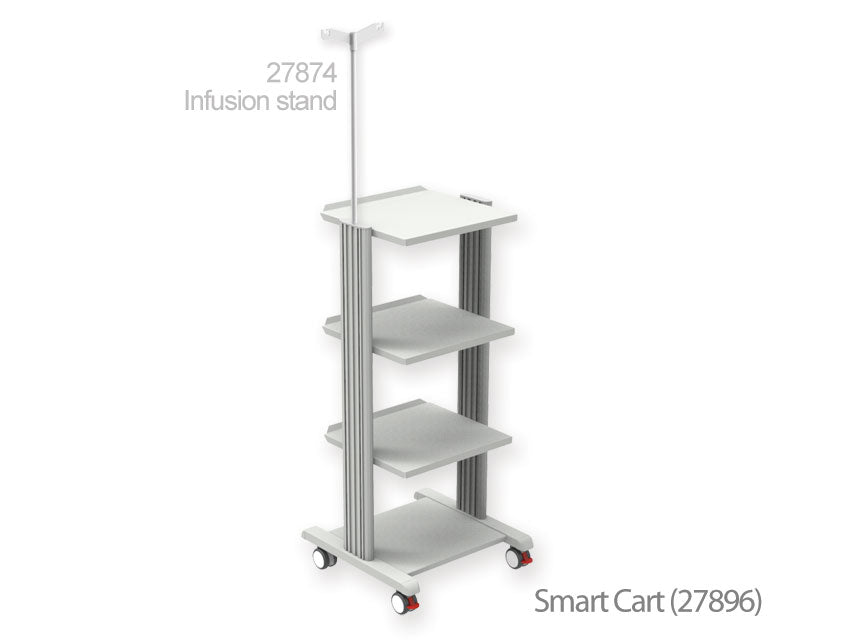 Carrello smart - 3 ripiani 40x36 cm + base