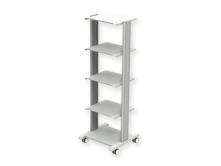 Carrello in alluminio Smart - 5 ripiani