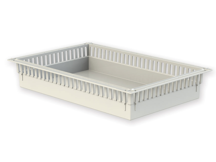 Cestello in plastica per carrelli ISO grigio