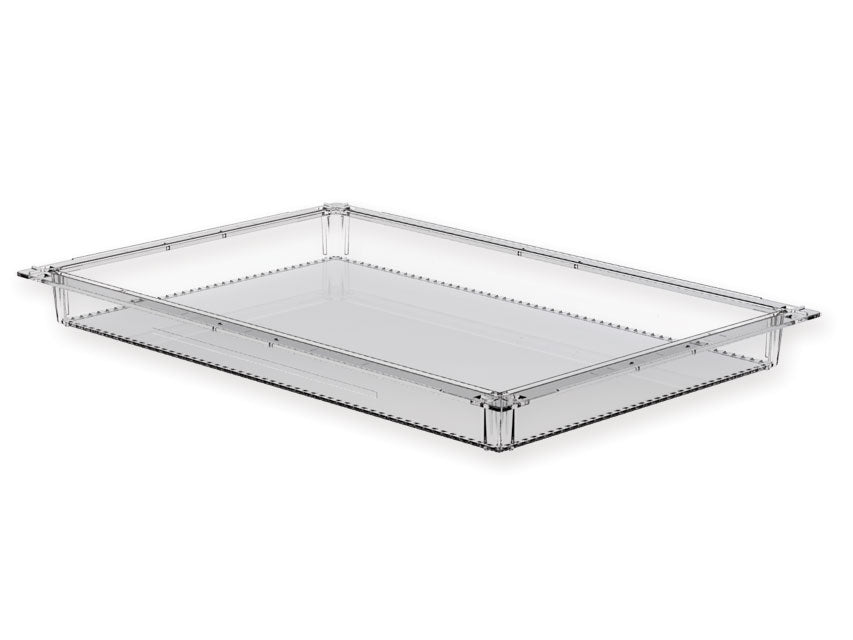 Cassetto iso plastica trasparente 600x400x50 mm - chiuso - 1 pz.