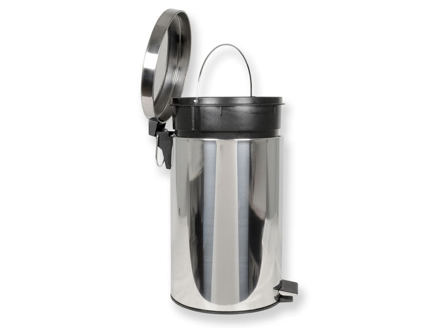 Cestino rifiuti inox con pedale