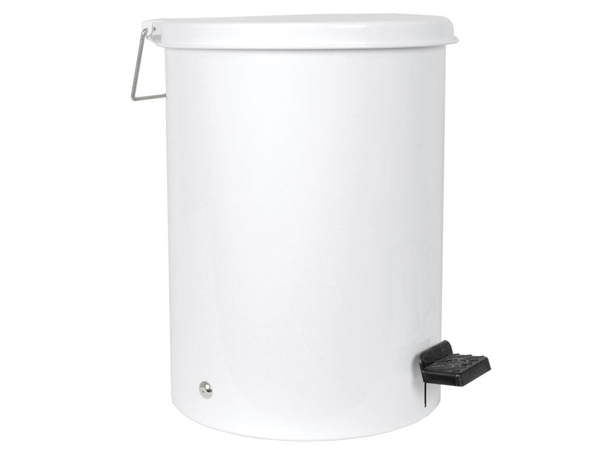 Cestino rifiuti 9,5 l - acciaio bianco