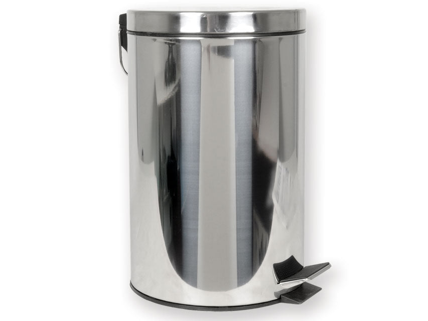 Cestino rifiuti inox con pedale