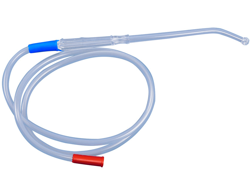 Cannula Yankauer Con Punta A Bulbo E Tubo Di Aspirazione - Tubo 25Cm - Sterile - Conf. 50 Pz.
