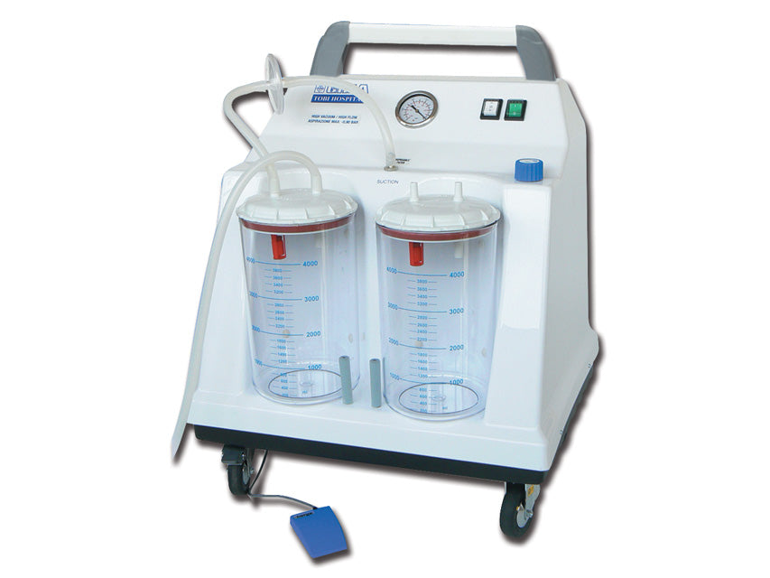 GIMA Aspiratore Tobi Hospital con pedale - 2 vasi