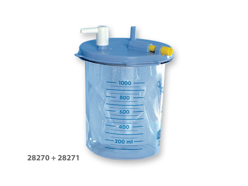 Vaso 1 litro senza coperchio per sacche monouso - 1 pz.
