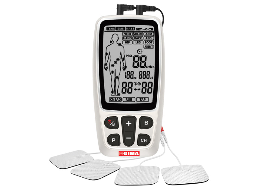 Elettrostimolatore a 2 canali con 60 programmi Gima Care Tens
