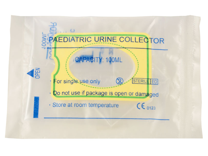 Sacca urina sterile pediatrica per maschi e femmine 100 ml - conf.100 pz.