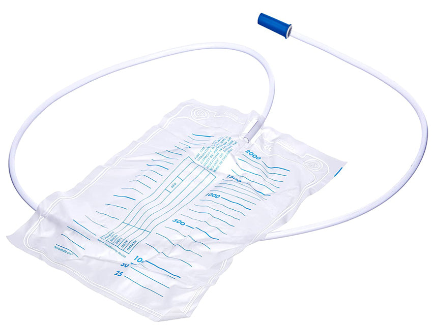 Sacche urine standard da 2000 cc - tubo da 130 cm - in polybag  - conf. 30 pz.