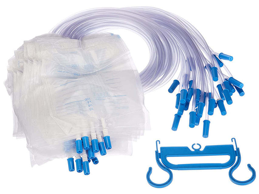 Sacca urine 2000 cc -tubo 90 cm+val. antireflusso. Conf.250 pz.