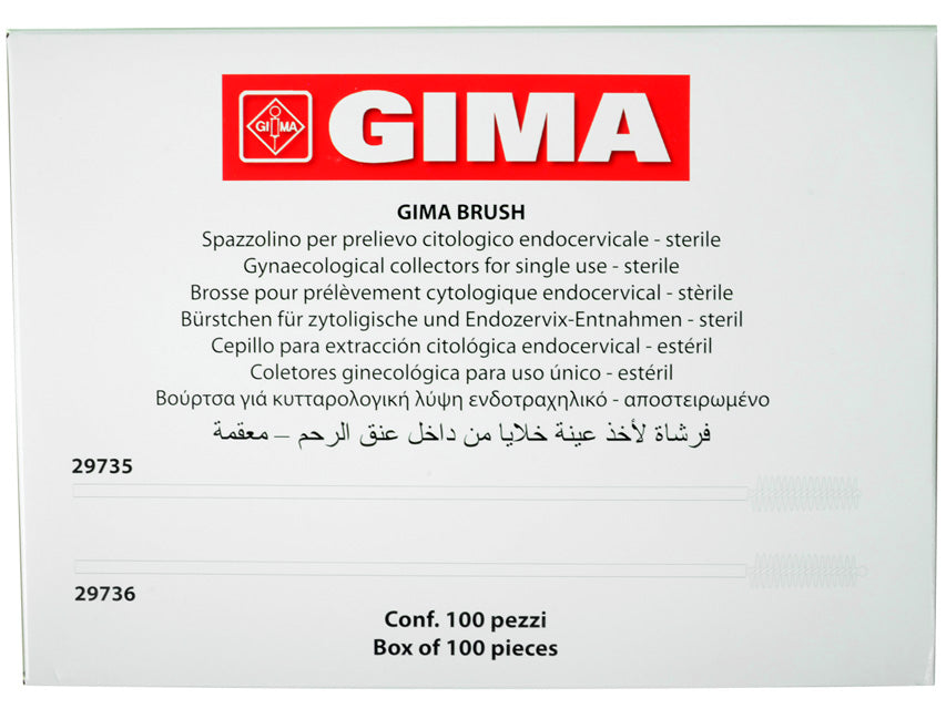 Gima Brush Plus con sfera sterili - conf.100 pz.