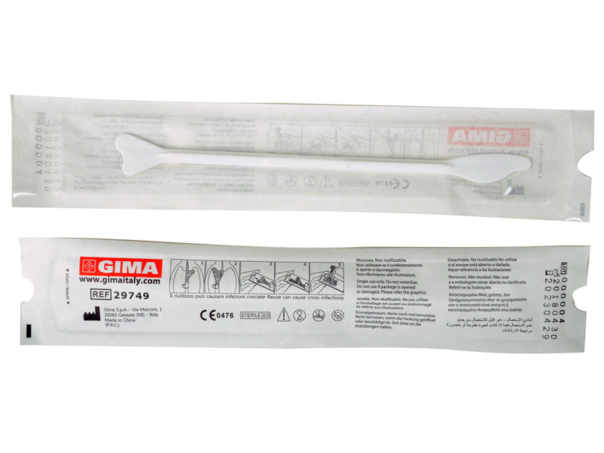 Spatula di ayre in plastica - tipo b - sterile - conf. 100 pz.