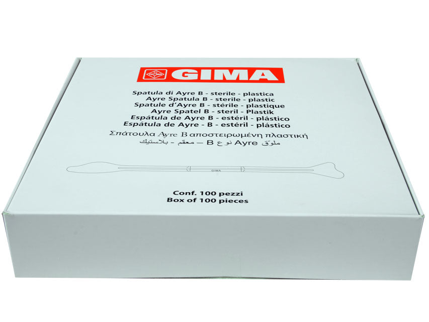 Spatula di ayre in plastica - tipo b - sterile - conf. 100 pz.