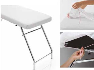 Coprilettino bianco in TNT - cm 107x230 - idrorepellente con elastico