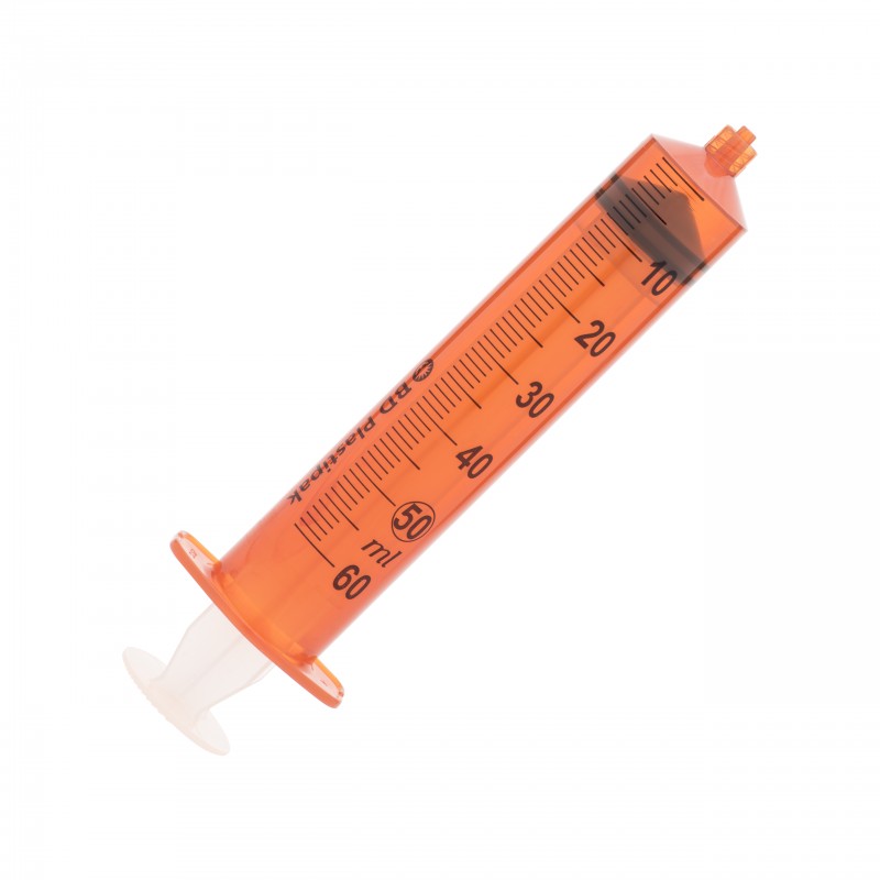 Siringhe Bd Plastipak Senza Ago 50 ml - ambrate - Luer Lock - Conf.60 pz.