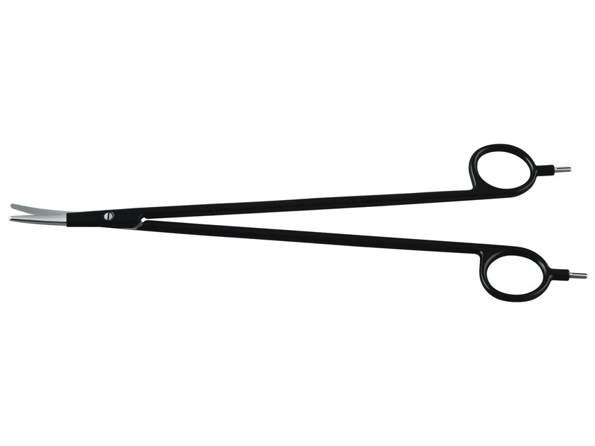 Forbici bipolari monouso 18 cm - curve - 1 pz.