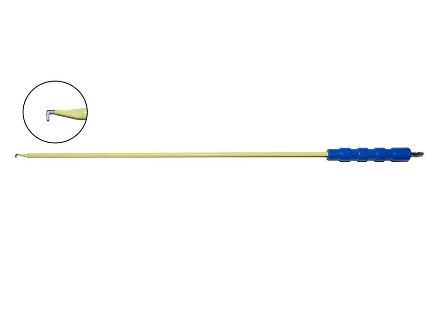Electrodo gancho L para laparoscopia para electrobisturí monopolar - 47 cm