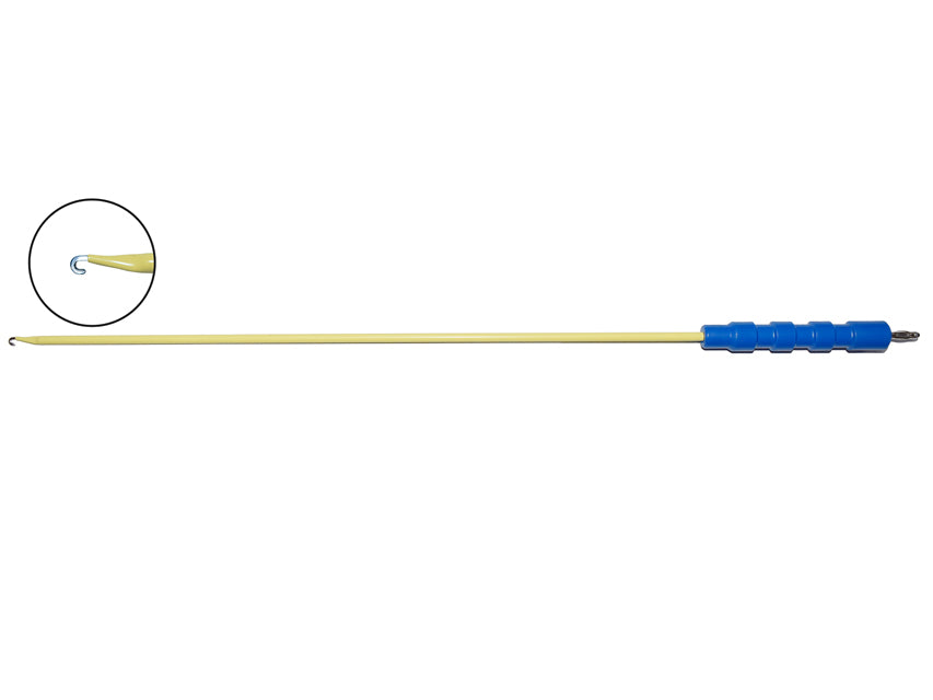 Elettrodo uncino J per laparoscopia per elettrobisturi monopolare - 47 cm