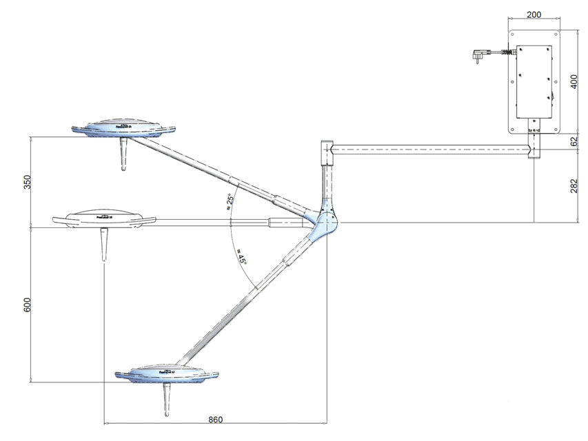 Pentaled 12 - da parete - 1 pz.