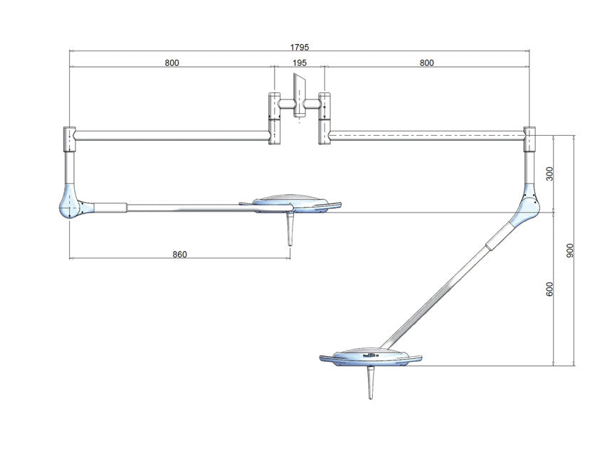 Pentaled 12 doppia - da soffitto - 1 pz.
