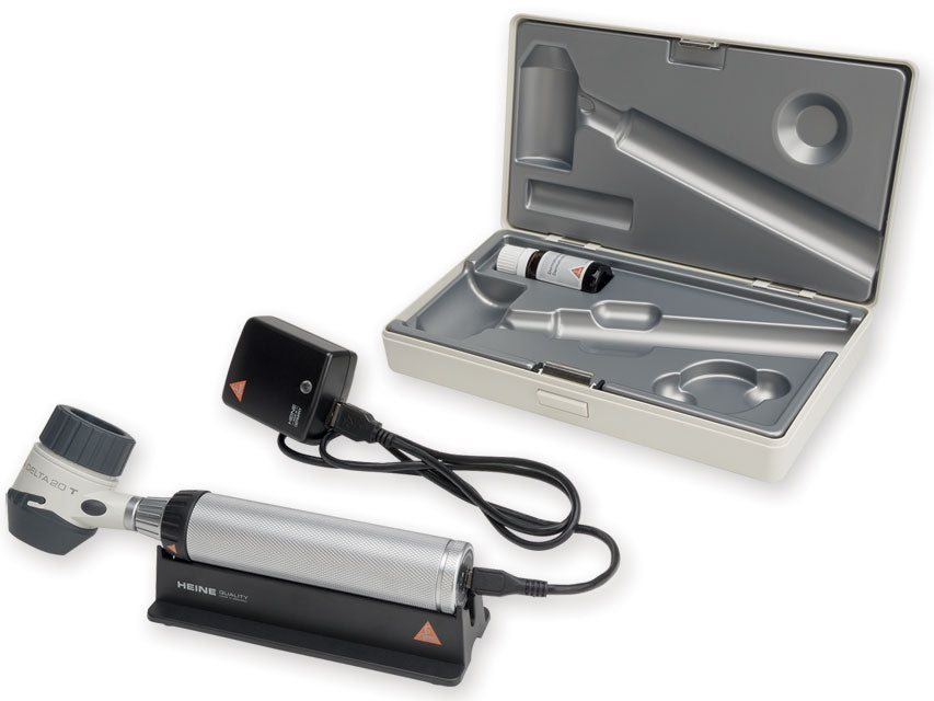 Dermatoscopio HEINE DELTA 20® T LEDHQ con manico Beta ricaricabile con USB e cavo USB