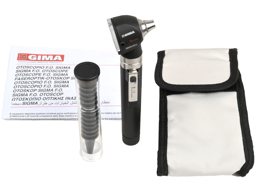 Otoscopio gima f.o. sigma-2,5V -alogeno nero