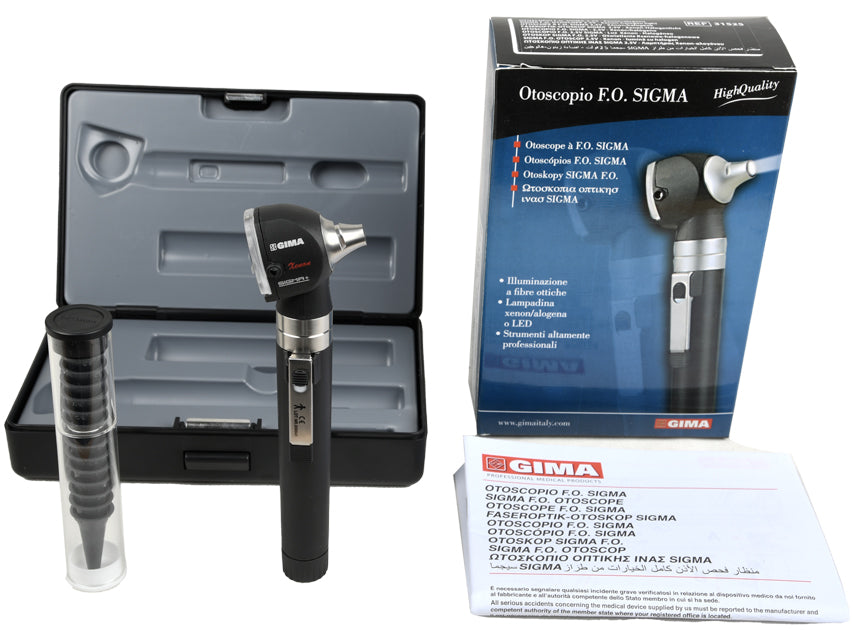 Otoscopio f.o. Sigma-2,5v-xenon/alogeno-in astuccio rigido