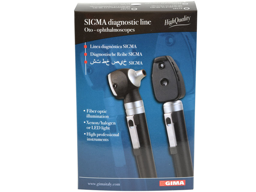 Otoscopio f.o. Sigma - led - in astuccio - nero