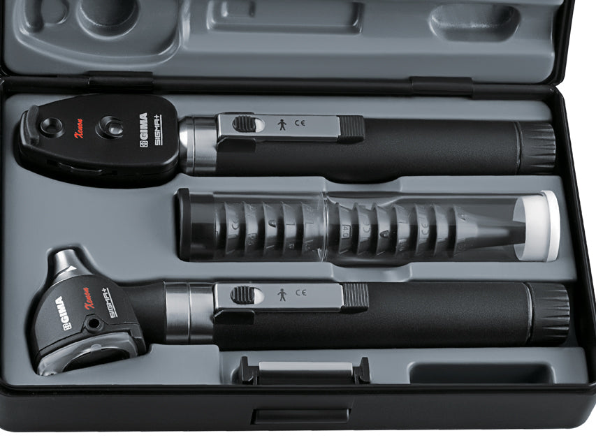 Oto-oftalmoscopio f.o. sigma con 2 manici - in astuccio