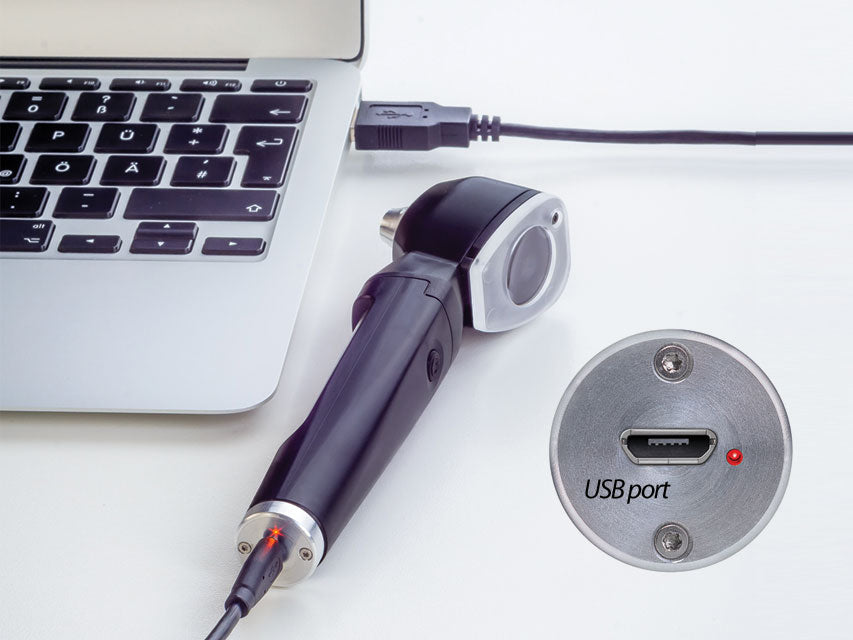 Otoscopio luxamed auris led usb 2,7v - nero
