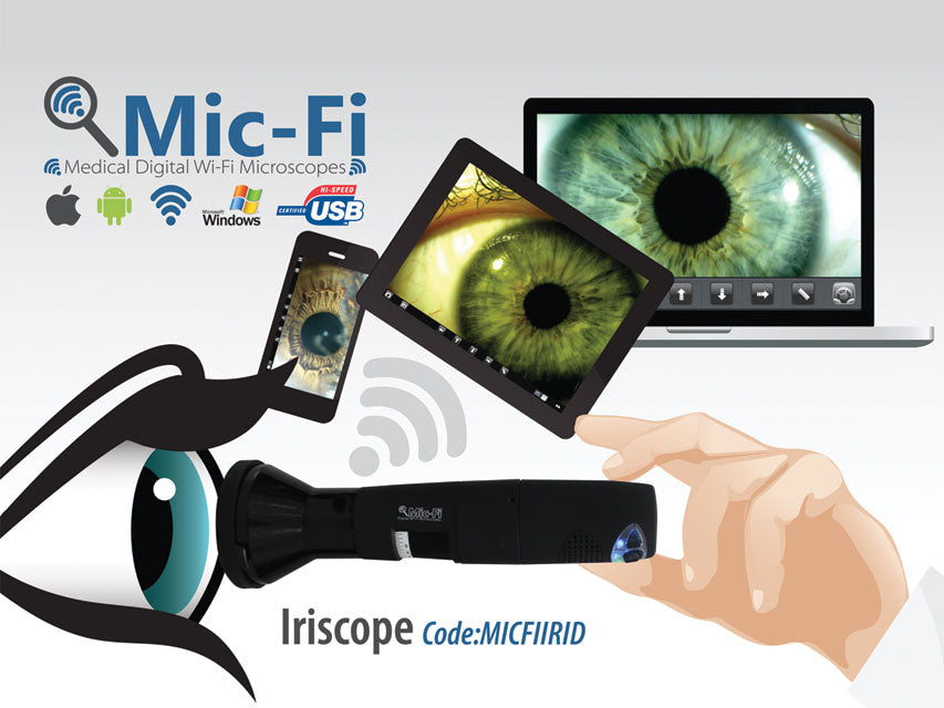 Iridoscopio mic wi-fi & usb - 1 pz.